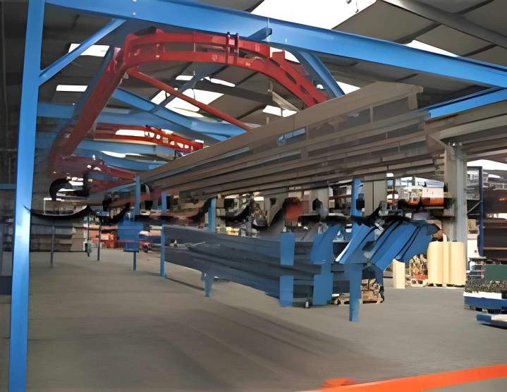 Double-rail overhead conveyor