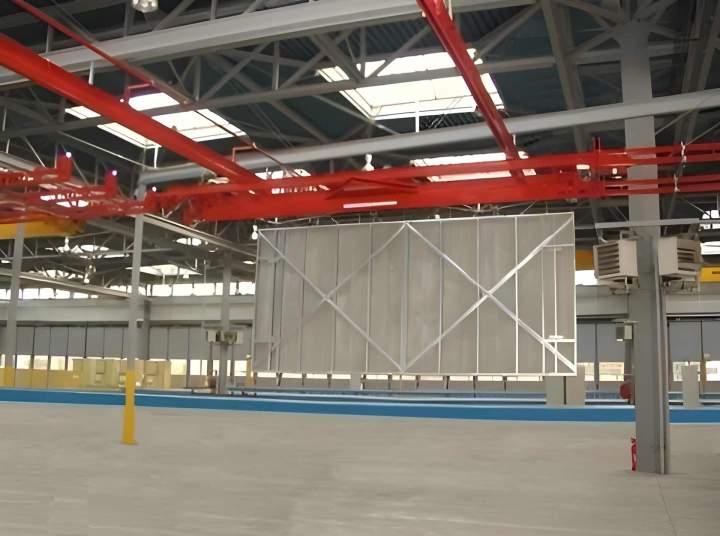 Rolling beam conveyor installation France