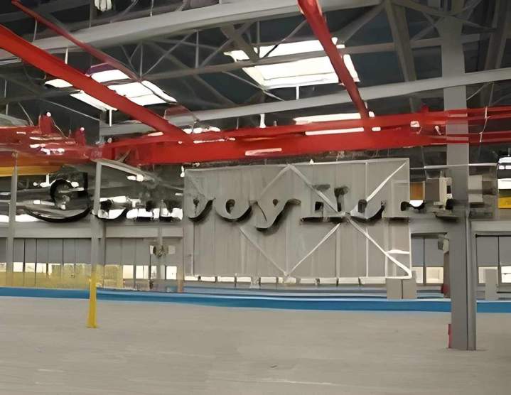 Manual overhead monorail conveyor